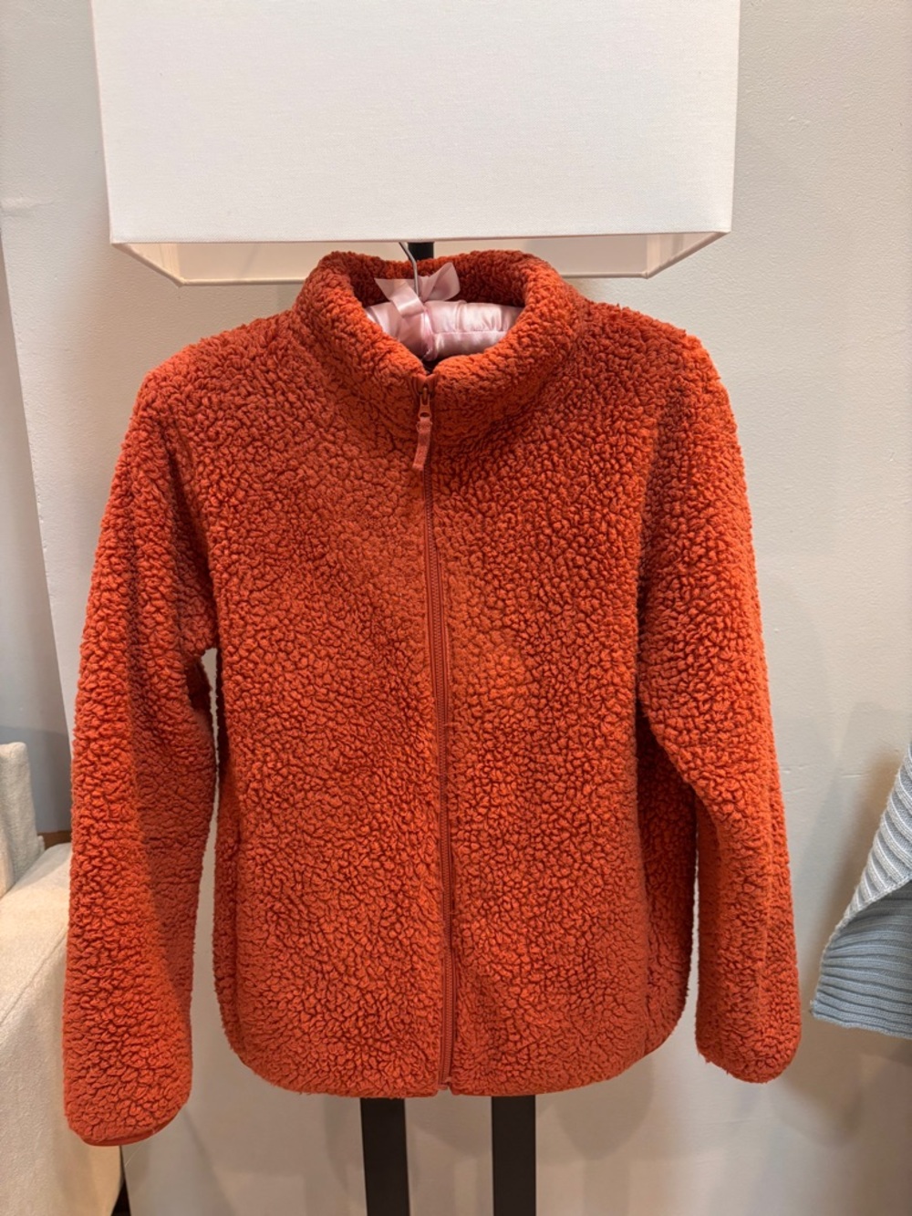Uniqlo Fluffy Yarn Fleece Full Zip Kids Jacket Size 13 Y